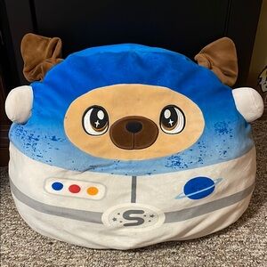 Blue and Brown Space-Themed Plush Toy